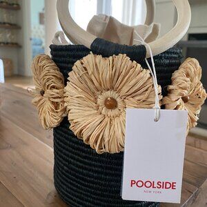 Poolside Black Bucket Bag